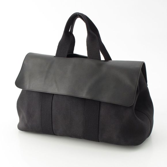 Hermes □J Engraved Paraiso MM Tote Twirl Chevron Swift Handbag With Pouch Black - Picture 2 of 10